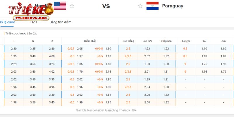 Chuyên gia soi kèo Mỹ vs Paraguay từ góc nhìn chuyên sâu